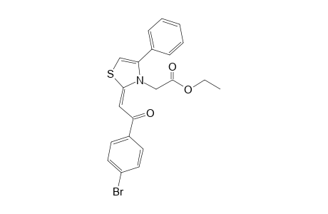 Ethyl 2-{2-[(Z)-(4-bromophenyl)(oxo)ethylidene]-4-phenyl-1,3-thiazol-3-yl}acetate