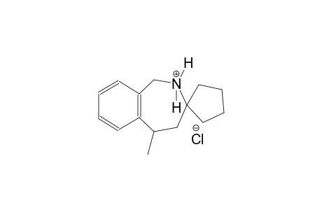 5-methyl-1,2,4,5-tetrahydrospiro[benzo[c]azepine-3,1'-cyclopentan]-2-ium chloride
