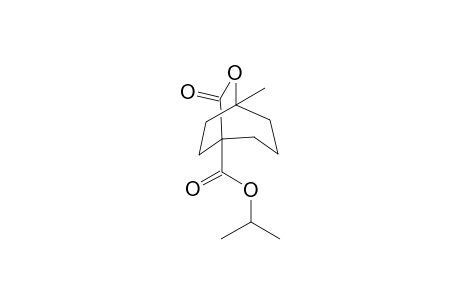 Isopropyl 5-methyl-6-oxabicyclo[3.2.2]nonan-7-one-1-carboxylate