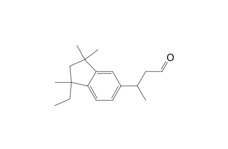 1-Ethyl-1,3,3-trimethyl-5-(1-methyl-3-propanal)indan