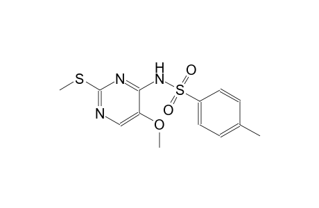 Benzenesulfonamide, N-[5-methoxy-2-(methylthio)-4-pyrimidinyl]-4-methyl-