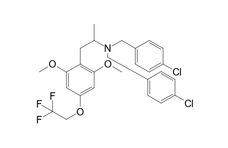 N,N-Bis(4-chlorobenzyl)-2,6-dimethoxy-4-(2,2,2-trifluoroethoxy)amphetamine
