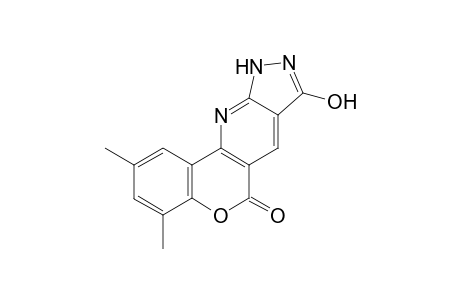 3-Hydroxy-7,9-dimethylchromeno[4,3-b]pyrazolo[4,3-e] pyridin-5(1H)-one