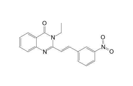 3-Ethyl-2-(3-nitrostyryl)-4-quinazolone
