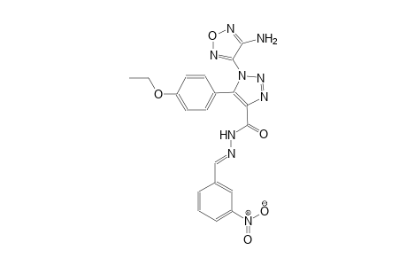 1-(4-amino-1,2,5-oxadiazol-3-yl)-5-(4-ethoxyphenyl)-N'-[(E)-(3-nitrophenyl)methylidene]-1H-1,2,3-triazole-4-carbohydrazide