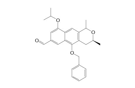 (S)-5-Benzyloxy-9-isopropoxy-1,3-dimethyl-3,4-dihydro-1H-benzo[g]isochromene-7-carbaldehyde