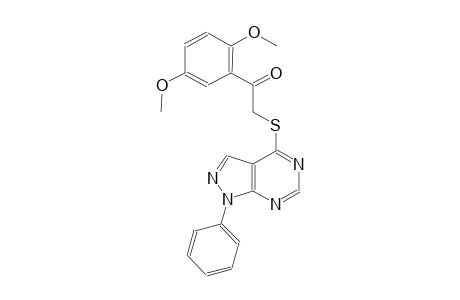 1-(2,5-dimethoxyphenyl)-2-[(1-phenyl-1H-pyrazolo[3,4-d]pyrimidin-4-yl)sulfanyl]ethanone