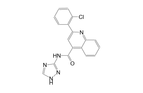 2-(2-chlorophenyl)-N-(1H-1,2,4-triazol-3-yl)-4-quinolinecarboxamide