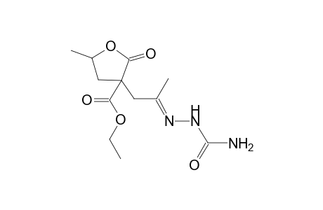 ethyl 3-{(2E)-2-[(aminocarbonyl)hydrazono]propyl}-5-methyl-2-oxotetrahydro-3-furancarboxylate