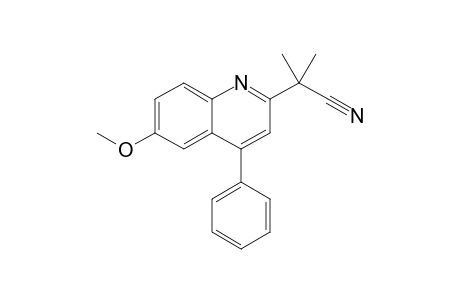 2-(6-Methoxy-4-phenylquinolin-2-yl)-2-methylpropanenitrile