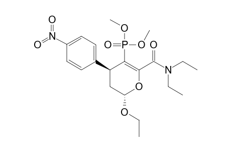 6-(DIETHYLCARBAMOYL)-5-(DIMETHOXYPHOSPHORYL)-2-ETHOXY-3,4-DIHYDRO-4-(4-NITROPHENYL)-2H-PYRAN;TRANS-ISOMER