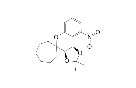 (+/-)-CIS-3,4-DIHYDRO-3,4-O-(ISOPROPYLIDENE)-5-NITROSPIRO-[2H-BENZO-[B]-PYRANO-2,1'-CYCLOHEPTANE]-3,4-DIOL