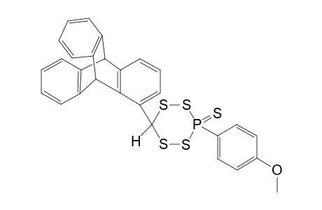 3-(4-Methoxyphenyl)-6-triptycyl-1,2,4,5,3-Tetrathiaphosphorinane-3-thione