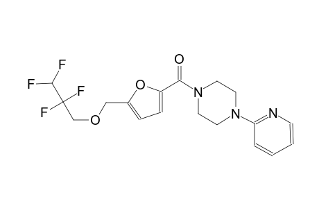 (5-{[4-(2-pyridinyl)-1-piperazinyl]carbonyl}-2-furyl)methyl 2,2,3,3-tetrafluoropropyl ether