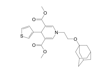 1-[2-(1-adamantyloxy)ethyl]-4-(3-thienyl)-4H-pyridine-3,5-dicarboxylic acid dimethyl ester