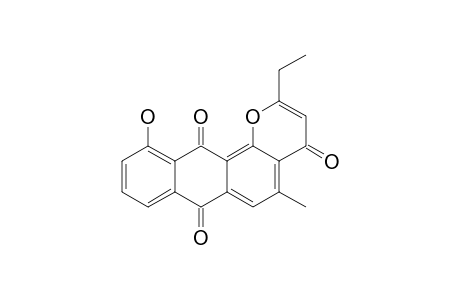 2-ETHYL-11-HYDROXY-5-METHYL-1H-NAPHTHO-[2,3-H]-CHROMENE-4,7,12-TRIONE