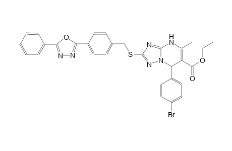 [1,2,4]triazolo[1,5-a]pyrimidine-6-carboxylic acid, 7-(4-bromophenyl)-4,7-dihydro-5-methyl-2-[[[4-(5-phenyl-1,3,4-oxadiazol-2-