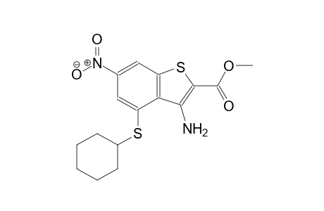 methyl 3-amino-4-(cyclohexylsulfanyl)-6-nitro-1-benzothiophene-2-carboxylate