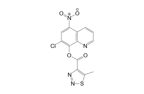 1,2,3-Thiadiazole-4-carboxylic acid, 5-methyl-, 7-chloro-5-nitro-8-quinolinyl ester