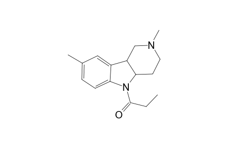Propan-1-one, 1-(1,2,3,4-tetrahydro-2,8-dimethyl-5-pyrido[4,3-b]indolyl)-