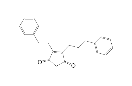 4-Cyclopentene-1,3-dione, 4-(2-phenylethyl)-5-(3-phenylpropyl)-