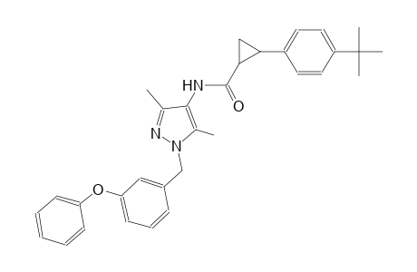 2-(4-tert-butylphenyl)-N-[3,5-dimethyl-1-(3-phenoxybenzyl)-1H-pyrazol-4-yl]cyclopropanecarboxamide