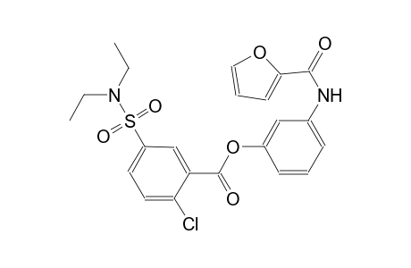 benzoic acid, 2-chloro-5-[(diethylamino)sulfonyl]-, 3-[(2-furanylcarbonyl)amino]phenyl ester