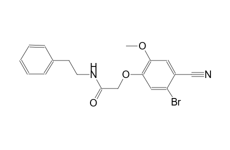 2-(5-bromo-4-cyano-2-methoxyphenoxy)-N-(2-phenylethyl)acetamide