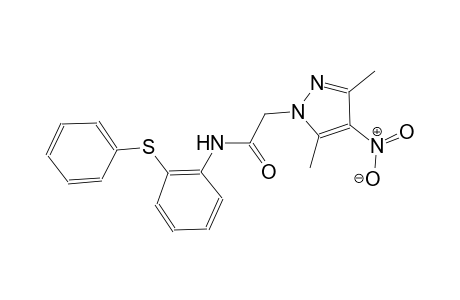 2-(3,5-dimethyl-4-nitro-1H-pyrazol-1-yl)-N-[2-(phenylsulfanyl)phenyl]acetamide