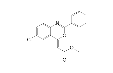 (Z)-(6-Chloro-2-phenylbenzo[d][1,3]oxazin-4-ylidene)acetic acid methyl ester