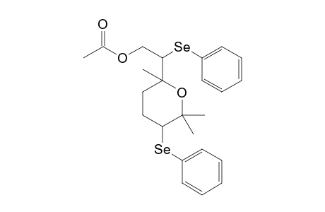 2-[(2-Acetoxy-1-phenylseleno)ethyl]-2,6,6-trimethyl-5-(phenylseleno)-tetrahydro-2H-pyran