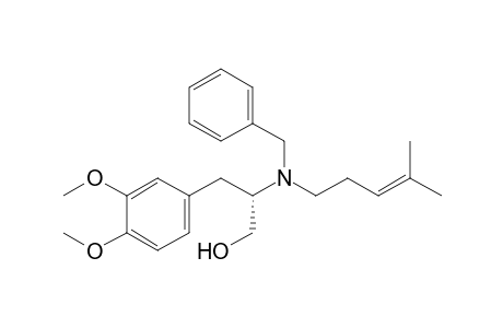 N-(4'-Methylpent-3'-enyl)-N-benzyl-3-(3",4"-dimethoxyphenyl)alaninol