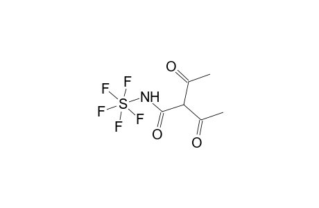 (2-Acetylacetoacetamido)sulphur pentafluoride