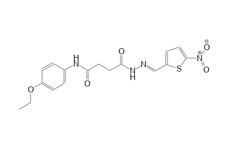N-(4-ethoxyphenyl)-4-{(2E)-2-[(5-nitro-2-thienyl)methylene]hydrazino}-4-oxobutanamide
