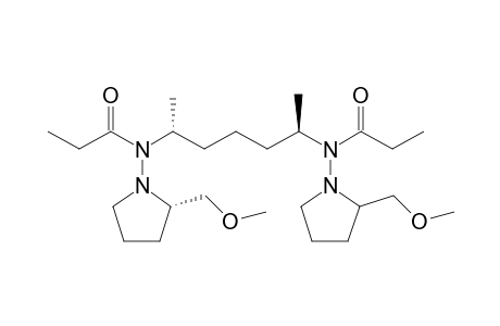 (1R,5R,2'S,2''S)-(-)-N-(2-Methoxymethylpyrrolidine-1-yl)-N-{5-[(2-methoxymethylpyrrolidin-1-yl)propionylamino]-1-methylhexyl}propionylamide