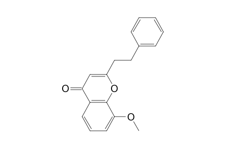 4H-1-Benzopyran-4-one, 8-methoxy-2-(2-phenylethyl)-
