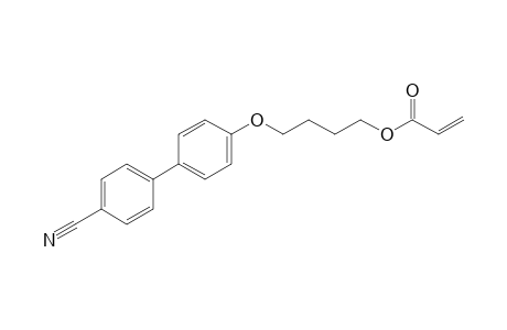 2-Propenoic acid, 4-[(4'-cyano[1,1'-biphenyl]-4-yl)oxy]butyl ester