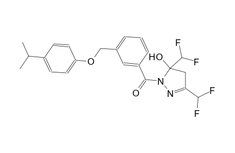 3,5-bis(difluoromethyl)-1-{3-[(4-isopropylphenoxy)methyl]benzoyl}-4,5-dihydro-1H-pyrazol-5-ol