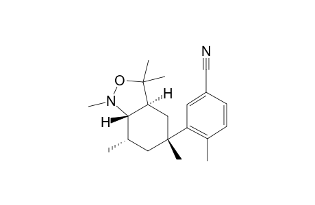 rac-4-methyl-3-((3aS,5R,7S,7aS)-1,3,3,5,7-pentamethyloctahydrobenzo[c]isoxazole-5- yl)benzonitrile