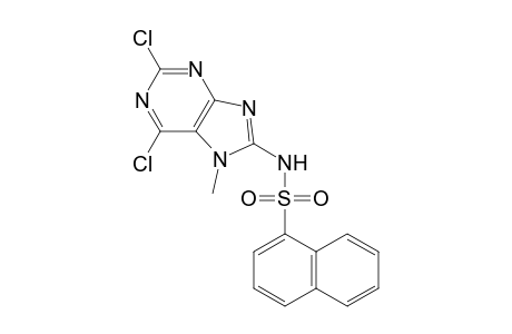 1-Naphthalenesulfonamide, N-(2,6-dichloro-7-methyl-7H-purin-8-yl)-