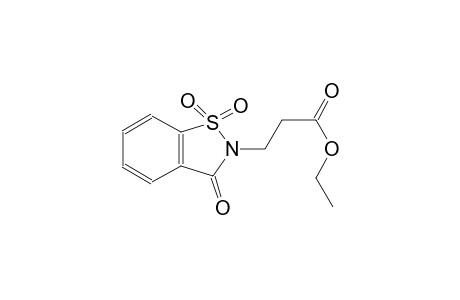 ethyl 3-(1,1-dioxido-3-oxo-1,2-benzisothiazol-2(3H)-yl)propanoate