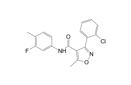 3-(o-chlorophenyl)-3'-fluoro-5-methyl-4-isoxazolecarboxy-m-toluidide