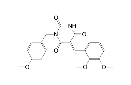 2,4,6(1H,3H,5H)-pyrimidinetrione, 5-[(2,3-dimethoxyphenyl)methylene]-1-[(4-methoxyphenyl)methyl]-, (5E)-