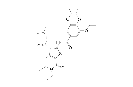 isopropyl 5-[(diethylamino)carbonyl]-4-methyl-2-[(3,4,5-triethoxybenzoyl)amino]-3-thiophenecarboxylate