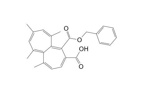 1,2-Heptalenedicarboxylic acid, 5,6,8,10-tetramethyl-, 1-(phenylmethyl) ester, (.+-.)-