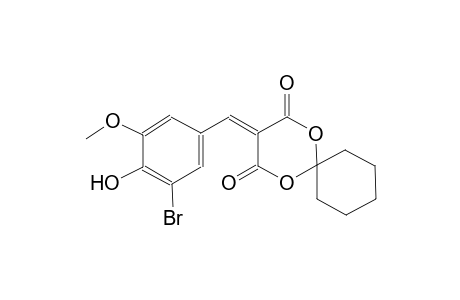 9-[(3-bromo-4-hydroxy-5-methoxyphenyl)methylidene]-7,11-dioxaspiro[5.5]undecane-8,10-dione