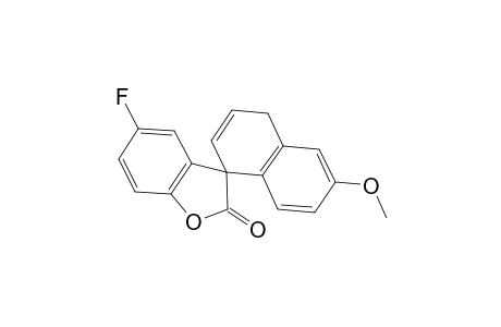 spiro[5-fluorobenzo[5,6-b]furan-2,5-dione-3,1'-1',4'-dihydro-6'-methoxynaphthalene]