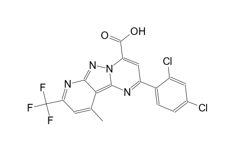 pyrido[2',3':3,4]pyrazolo[1,5-a]pyrimidine-4-carboxylic acid, 2-(2,4-dichlorophenyl)-10-methyl-8-(trifluoromethyl)-