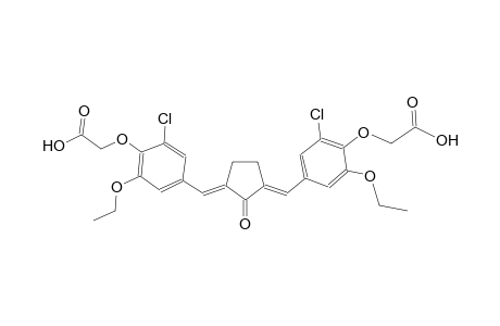 [4-((E)-{(3E)-3-[4-(carboxymethoxy)-3-chloro-5-ethoxybenzylidene]-2-oxocyclopentylidene}methyl)-2-chloro-6-ethoxyphenoxy]acetic acid