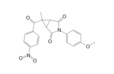 1,2-Cyclopropanedicarboximide, N-(p-methoxyphenyl)-3-methyl-3-(p-nitrobenzoyl)-